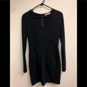 T by Alexander Wang Black Mini Dress
